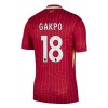 Maglia ufficiale Liverpool Gakpo 18 Casa 2024-25 per Bambino